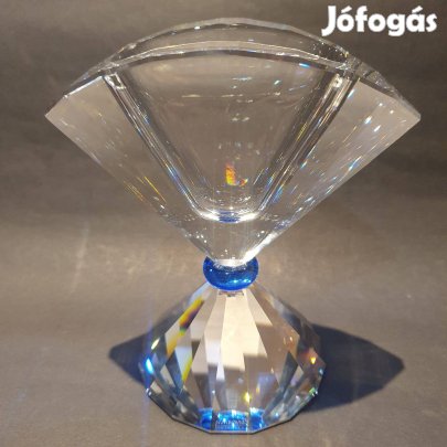 Swarovski kristály hibátlan meseszép váza 1992-ből lakásdekoráció