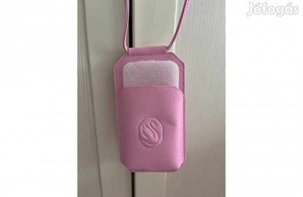 Swarovski mobiltartó rózsaszín táska
