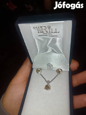 Swarovski nyaklánc, fülbevaló szett, új 