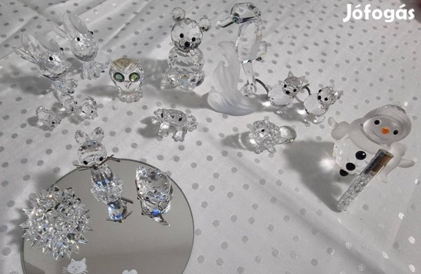 Swarovsky silver kristály kis szobrok eredeti dobozban, tanusítvánnyal