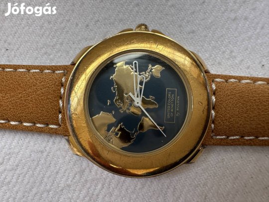 Swiss Bulova Benetton kvarc férfi óra 36 mm 1990. ronda szerkezet