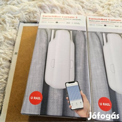 Switchbot 3413280 Curtain Függönyrendszer U Sín Fehér új az 1 pár 200