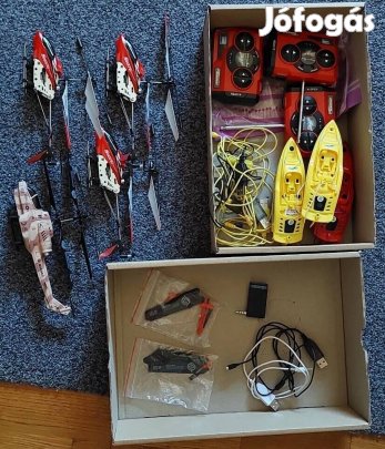 Syma S107G helikopter, távirányítós kis motorcsónak eladó 