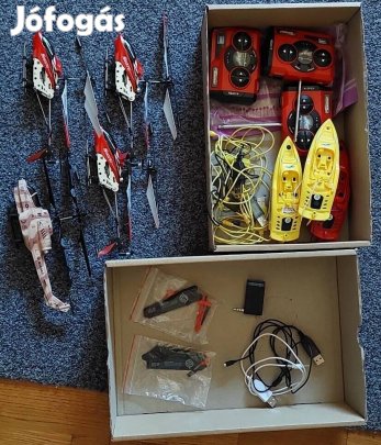 Syma S107G helikopter, távirányítós kis motorcsónak eladó 