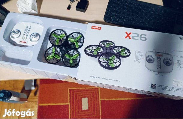 Syma x26 drón pótakkumlátorral