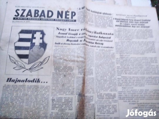 Szabad Nép 1956-os kordokumentum