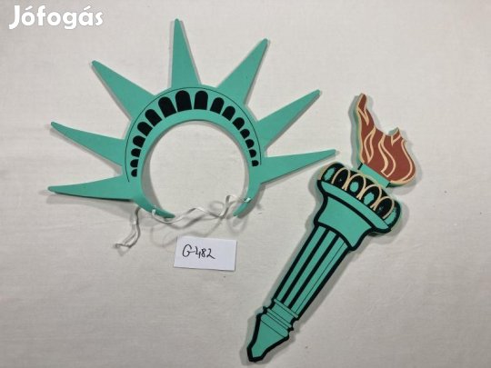 Szabadság szobor fejdísz, Szabadság szobor jelmez kiegészítő G482