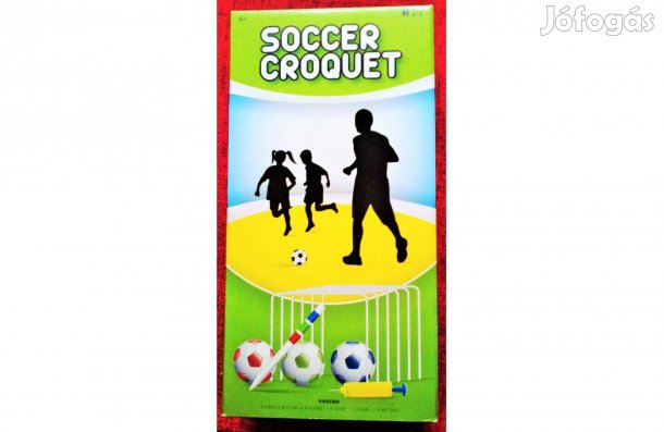 Szabadtéri Krikett készlet kapukkal Labdával, Pumpával, Komplett Új