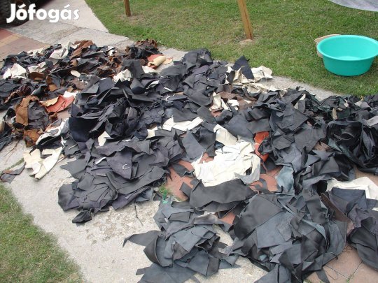 Szabászati bőr hulladék kárpitos bőr maradék nyesedék