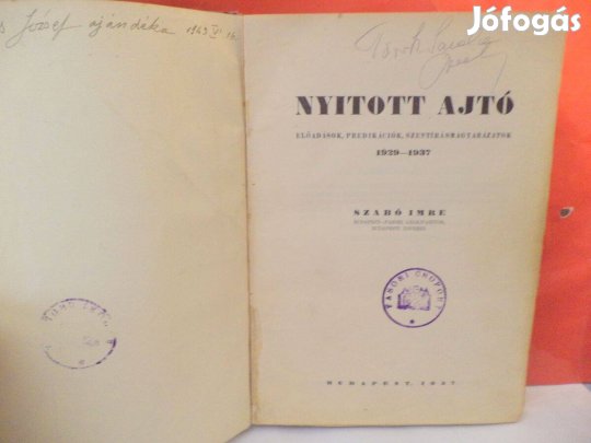 Szabó Imre: Nyitott ajtó