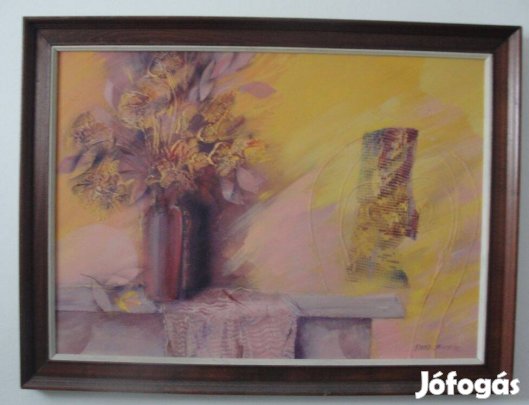 Szabó János Csendélet virággal