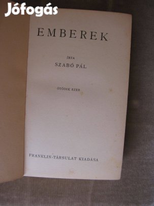 Szabó Pál: Emberek - könyv