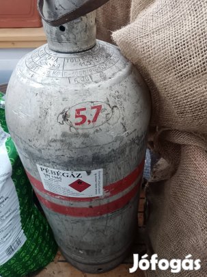 Szabványos méretű, üres gázpalack eladó, 25000 Ft/DB, Tatabánya