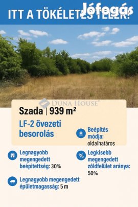Szadai eladó 939 nm-es telek