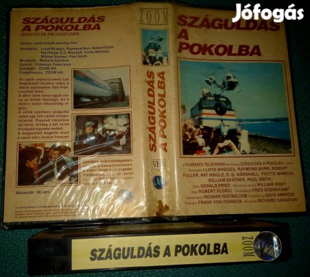 Száguldás a pokolba - krimi VHS - nagytok
