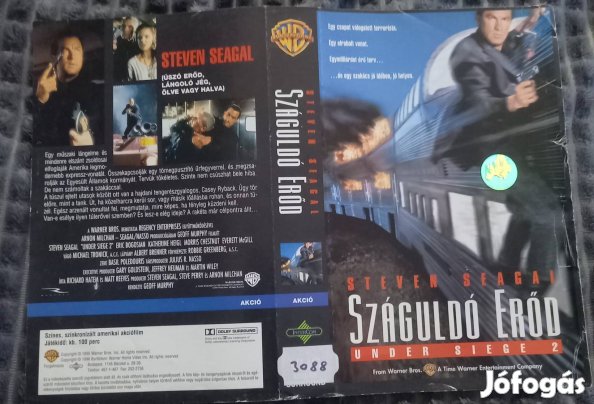 Száguldó erő -akció vhs - Steven Segal