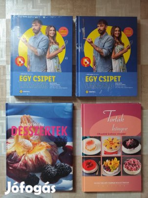 Szakács és desszert könyvek