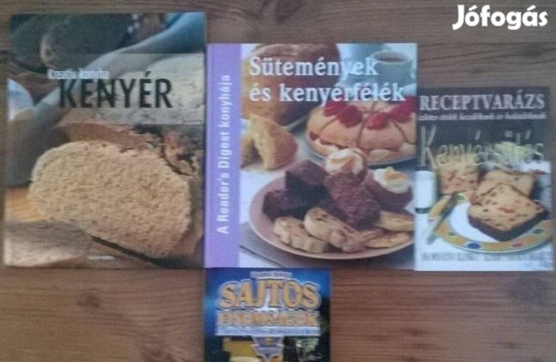 Szakácskönyvek - kenyérsütés, sütemények