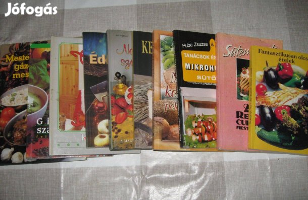Szakácskönyvek, eladók