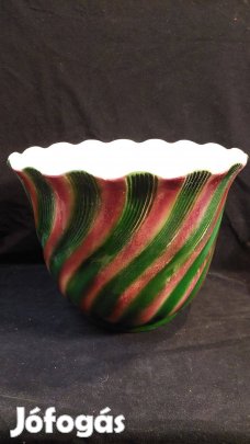 Szakmáry Hollóháza ritka porcelán kaspó