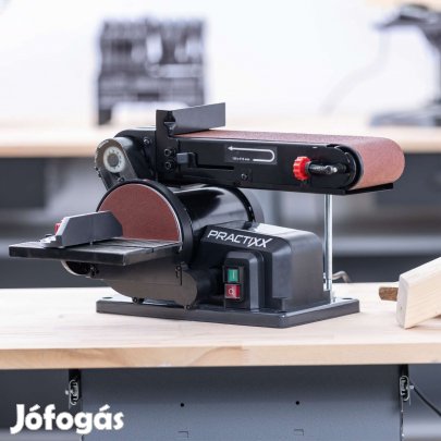 Szalag- és Tárcsás Csiszoló - Csiszológép fához | 370 W | 150 mm-es