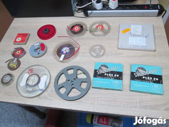 Szalagok orsós magnókhoz különböző méretekben