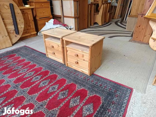 Szállítás megoldható Fenyő éjjeliszekrény párban e75