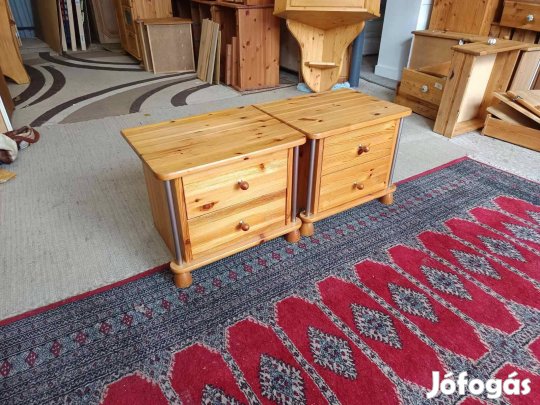 Szállítás megoldható Fenyő éjjeliszekrény párban e76