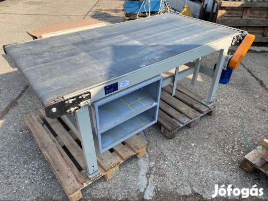 Szállító szallag láncos adagoló asztal