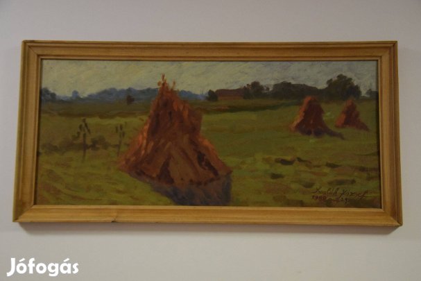 Szalók József olajfestménye 74x33