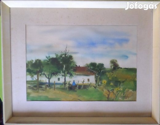 Szalóky Sándor: Kertben