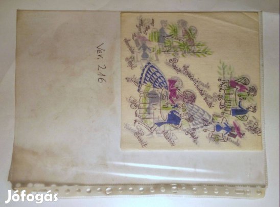 Szalvéta (Ver.216) papír (retró)