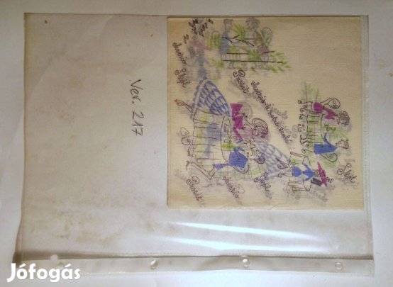 Szalvéta (Ver.217) papír (retró)