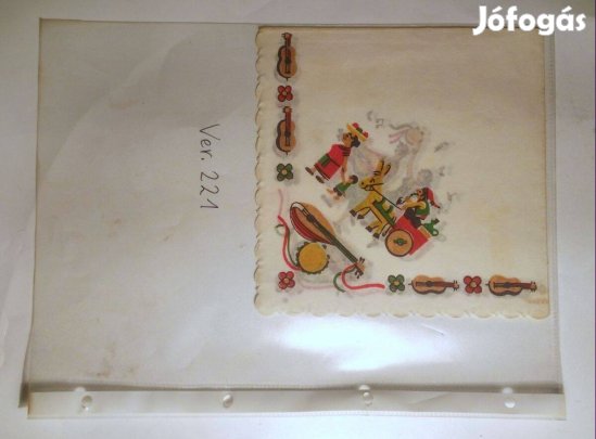 Szalvéta (Ver.221) papír (retró)