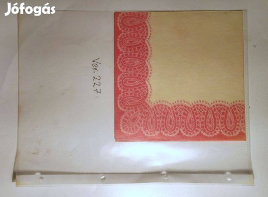 Szalvéta (Ver.227) papír (retró)