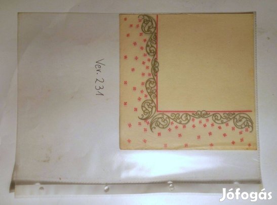 Szalvéta (Ver.231) papír (retró)