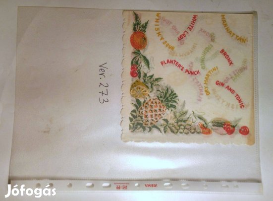 Szalvéta (Ver.273) papír (retró)