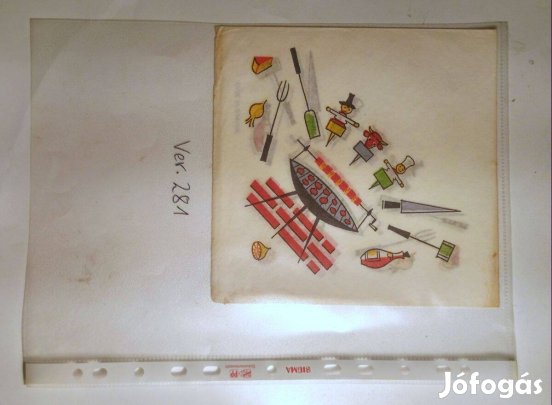 Szalvéta (Ver.281) papír (retró)