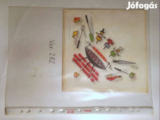 Szalvéta (Ver.282) papír (retró)