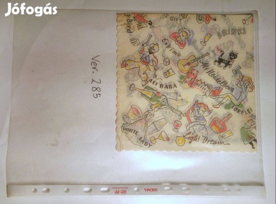 Szalvéta (Ver.285) papír (retró)