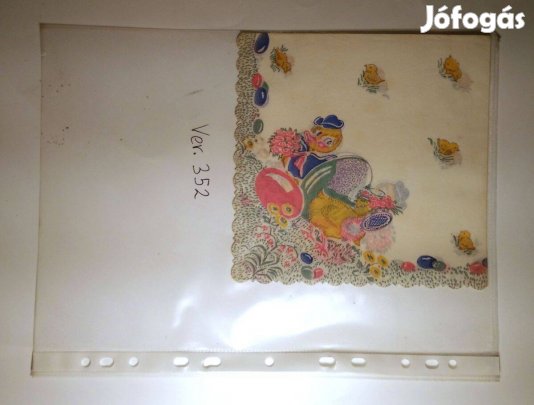 Szalvéta (Ver.352) papír (retró)