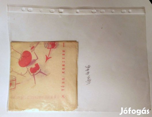 Szalvéta (Ver.446) papír retro (több konzerv)