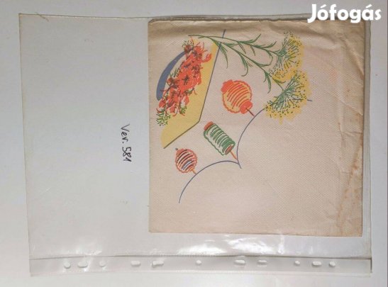Szalvéta (Ver.581) papír (retró)