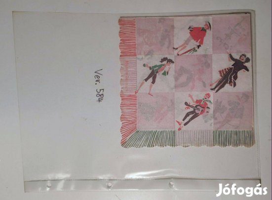 Szalvéta (Ver.584) papír (retró)