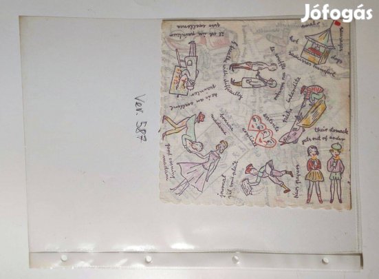 Szalvéta (Ver.587) papír (retró)