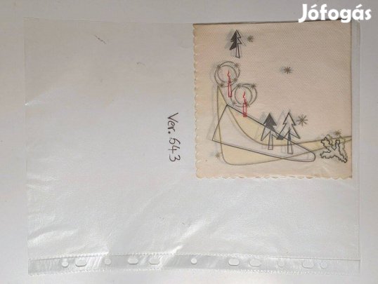 Szalvéta (Ver.643) papír (retró)