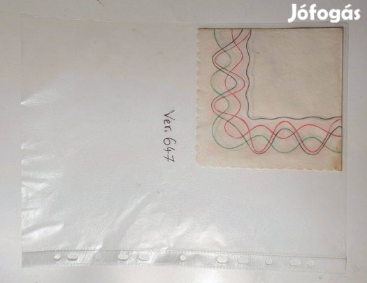 Szalvéta (Ver.647) papír (retró)