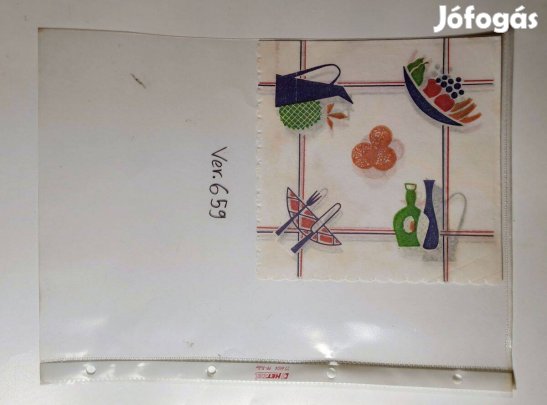 Szalvéta (Ver.659) papír (retró)