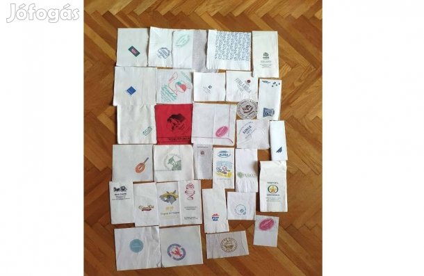 Szalvéta gyűjtemény (egyedi 62 db-os)