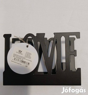 Szalvétatartó fekete új címkés LOVE 01